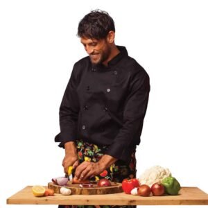 chef uniform with sleeves