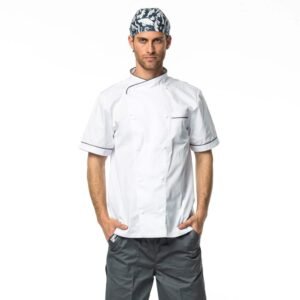chef uniform with short sleeves