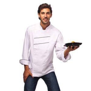 chef uniform with sleeves